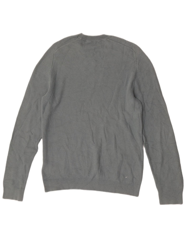 Cos Mens Crew Neck Jumper Sweater Medium Blue Cotton