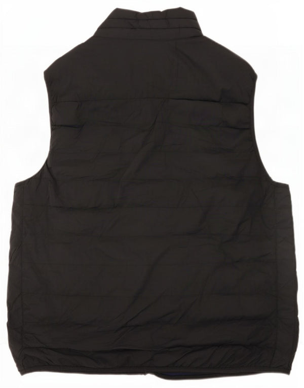Gap Womens Padded Jacket UK 16 Large Black Nylon