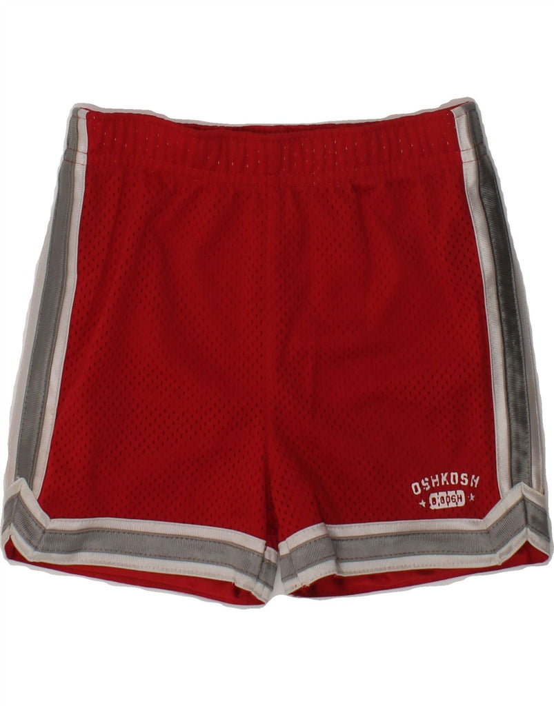 OSH KOSH Baby Boys Sport Shorts 18-24 Months Red Polyester | Vintage Osh Kosh | Thrift | Second-Hand Osh Kosh | Used Clothing | Messina Hembry 