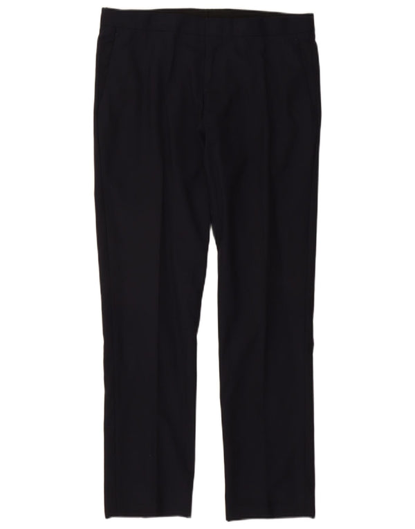 J. Crew Mens Ludlow Slim Chino Trousers W32 L30 Navy Blue Wool