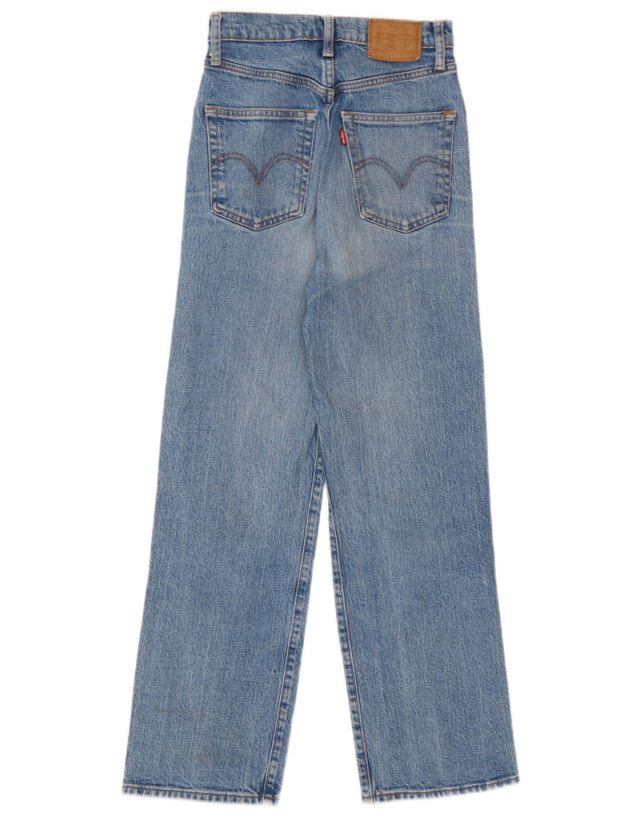 Levi's Womens High Waist Jeans W25 L27 Blue Cotton