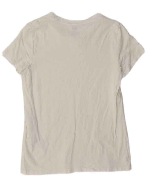 Levi's Womens T-Shirt Top UK 10 Small White Cotton