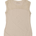 EDDIE BAUER Womens Sleeveless Blouse Top UK 12 Medium White Vintage Eddie Bauer and Second-Hand Eddie Bauer from Messina Hembry 