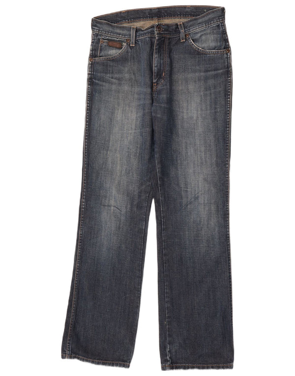 Wrangler Mens Alaska Straight Jeans W31 L32 Blue Cotton