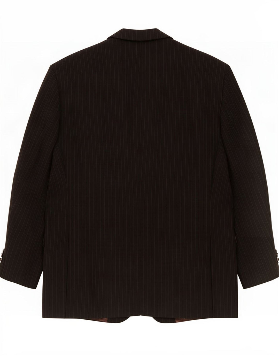 Marks & Spencer Mens 2 Button Blazer Jacket UK 42 Large Black Pinstripe