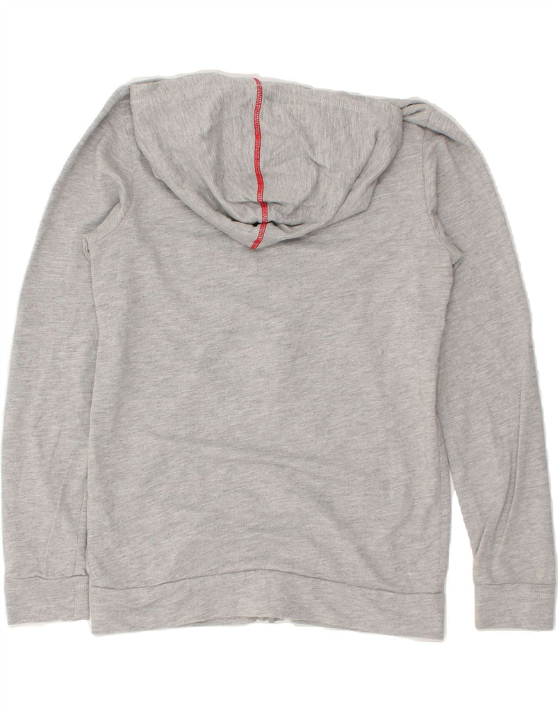 NAPAPIJRI Boys Graphic Zip Hoodie Sweater 13-14 Years Grey Cotton | Vintage Napapijri | Thrift | Second-Hand Napapijri | Used Clothing | Messina Hembry 