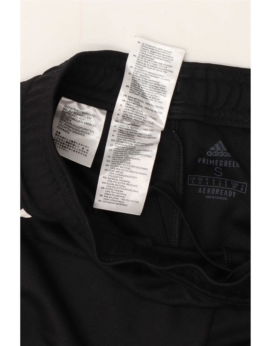Adidas Mens Aeroready Tracksuit Trousers Small Black Polyester