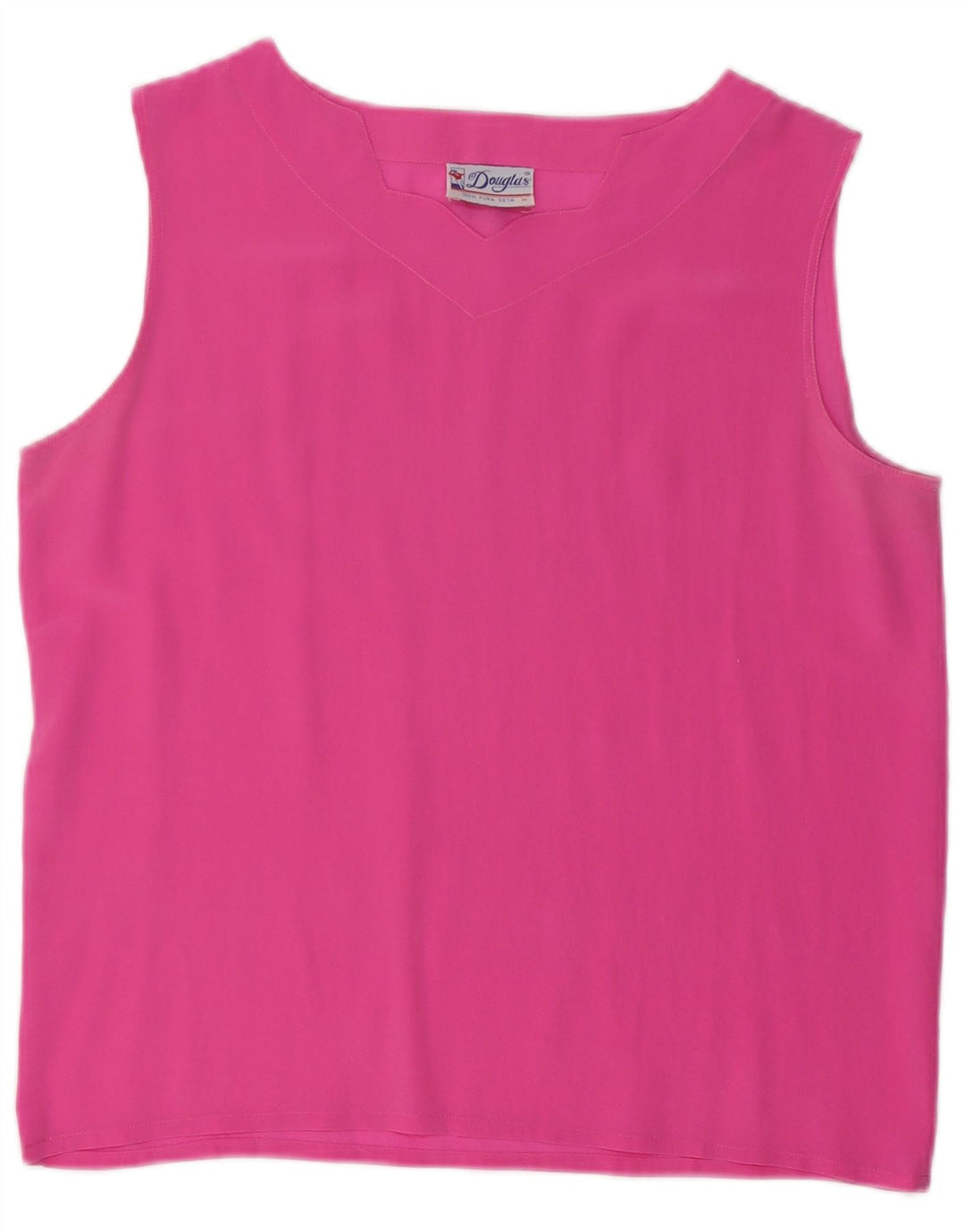 Douglas Womens Sleeveless Blouse Top UK 14 Medium Pink Silk