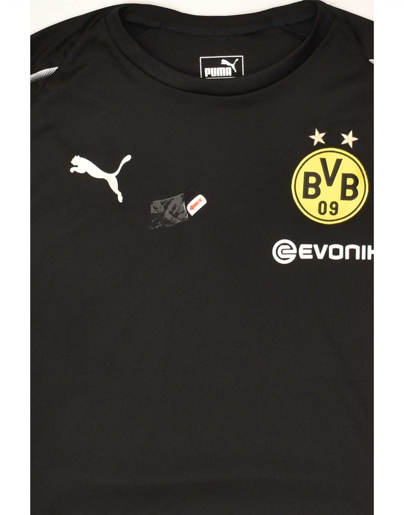 PUMA Boys BVB Dortmund Graphic T-Shirt Top 15-16 Years Black Polyester Vintage Puma and Second-Hand Puma from Messina Hembry 