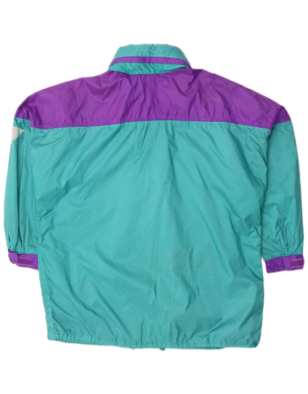 Jeantex Mens Rain Jacket UK 42 XL Turquoise Colourblock Polyamide