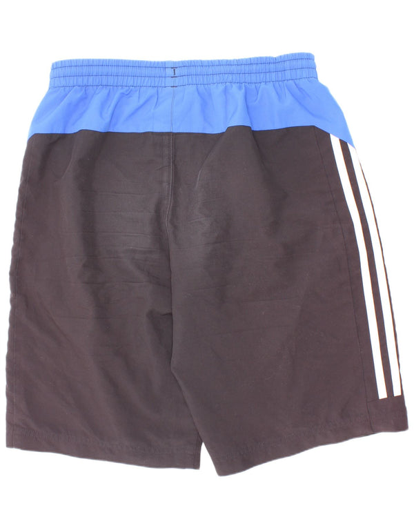 Adidas Boys Sport Shorts 13-14 Years Black Colourblock Polyester