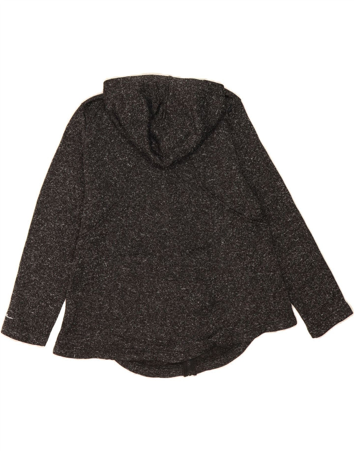 EDDIE BAUER Womens Zip Hoodie Sweater UK 20 2XL Grey Flecked Polyester Vintage Eddie Bauer and Second-Hand Eddie Bauer from Messina Hembry 