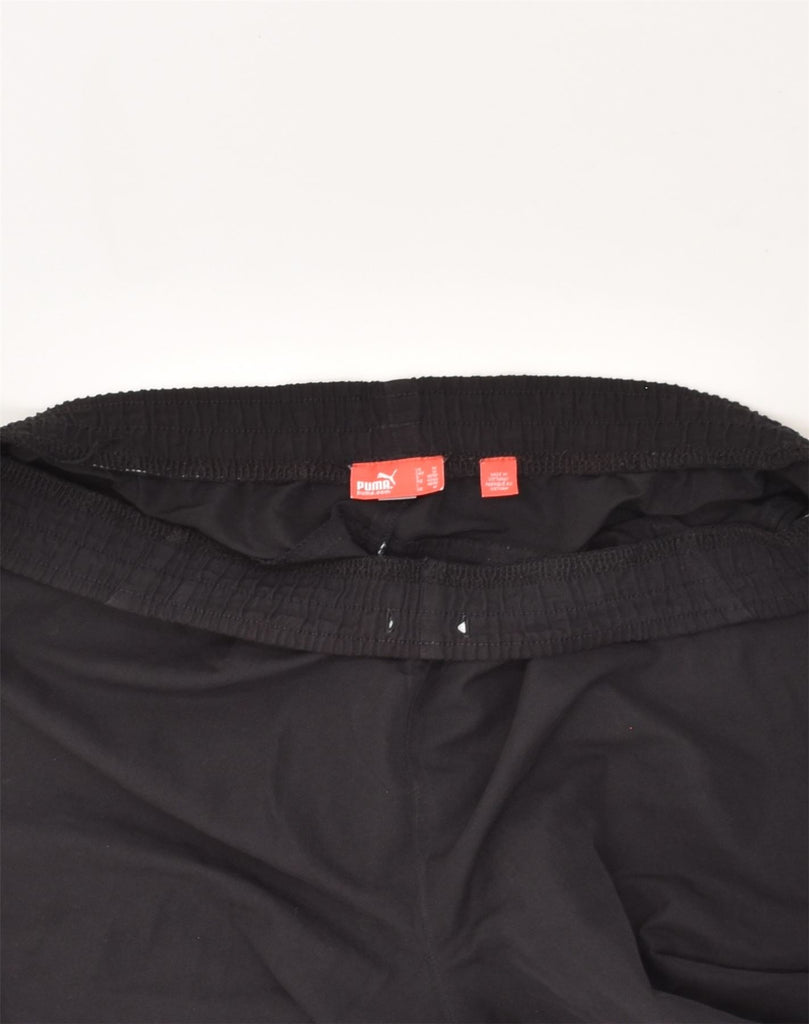 PUMA Mens Sport Shorts Medium Black Polyester | Vintage Puma | Thrift | Second-Hand Puma | Used Clothing | Messina Hembry 