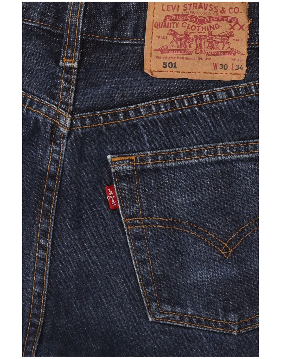 Levi's Womens 501 Denim Hot Pants W30 Medium Blue