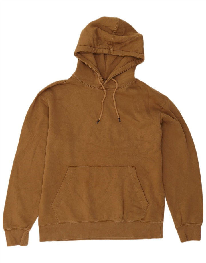Jack & Jones Mens Hoodie Jumper Large Beige Cotton