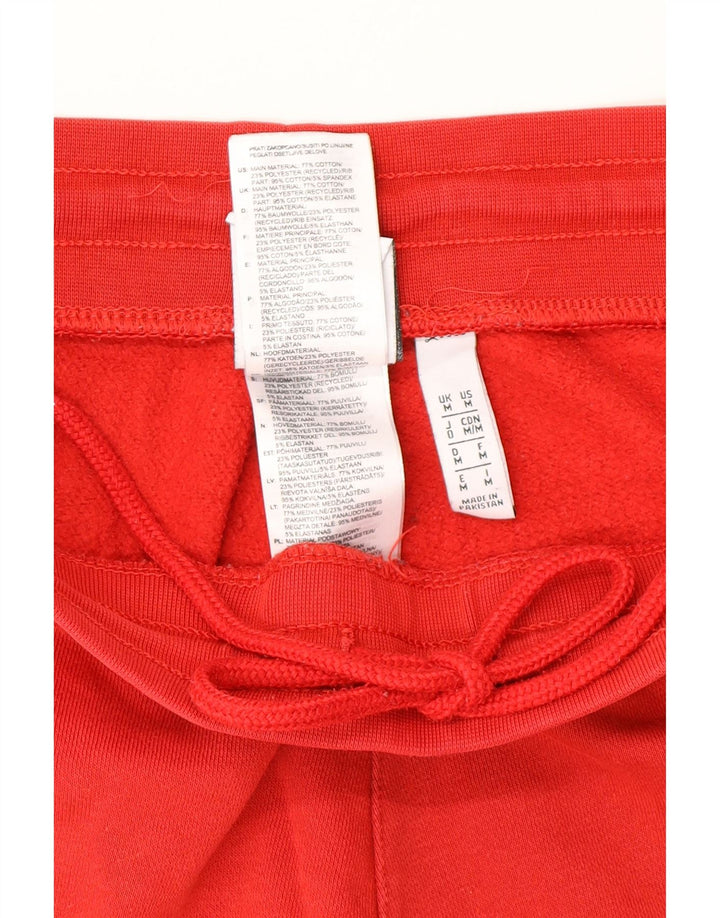 Adidas Mens Tracksuit Trousers Joggers Medium Red Cotton