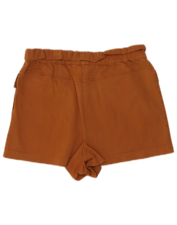 Zara Womens High Waist Hot Pants Medium W28  Brown