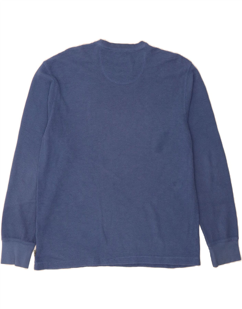 IZOD Mens Top Long Sleeve Large Blue Cotton Vintage Izod and Second-Hand Izod from Messina Hembry 