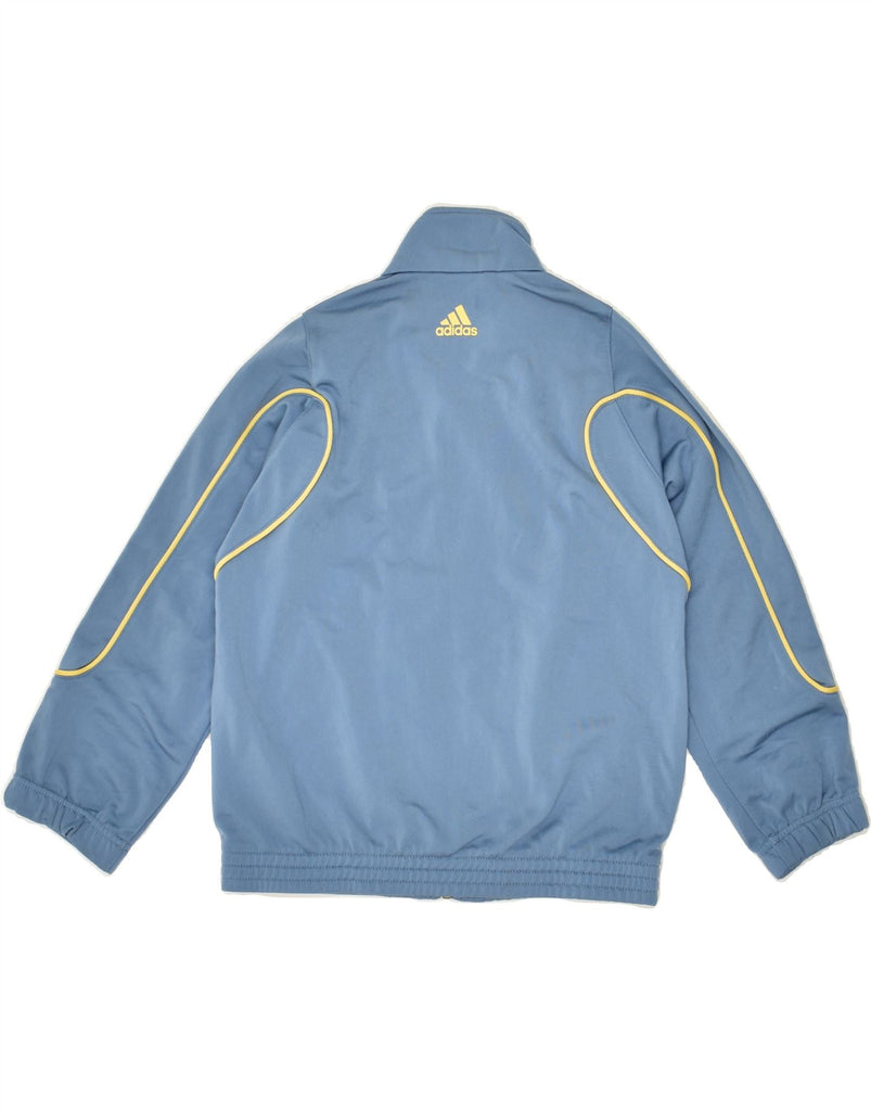 ADIDAS Boys Tracksuit Top Jacket 7-8 Years Blue Polyester | Vintage Adidas | Thrift | Second-Hand Adidas | Used Clothing | Messina Hembry 