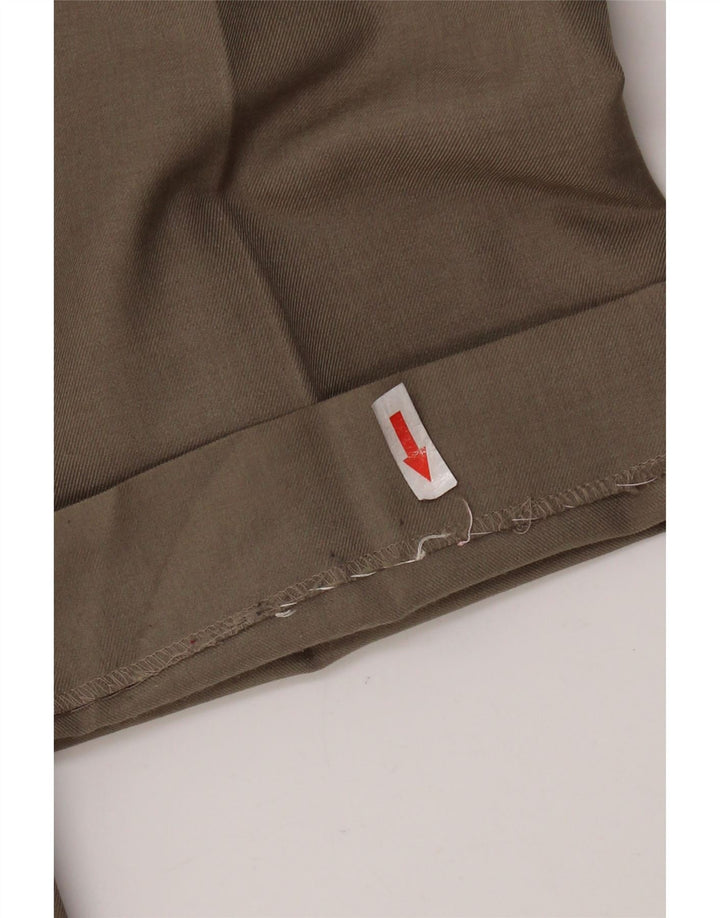 MARKS & SPENCER Mens Straight Suit Trousers W38 L29 Beige Polyester
