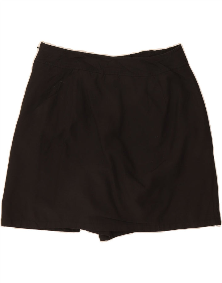 IZOD Womens High Waist Skort US 10 Large W30 Black Polyester Vintage Izod and Second-Hand Izod from Messina Hembry 