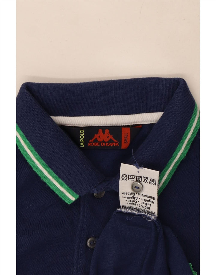 Kappa Mens Polo Shirt Small Navy Blue Cotton