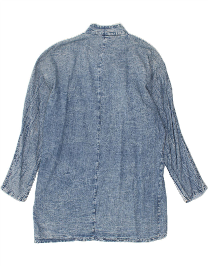 OASIS Womens Long Sleeve Oversized Denim Dress UK 10 Small Blue Cotton | Vintage Oasis | Thrift | Second-Hand Oasis | Used Clothing | Messina Hembry 
