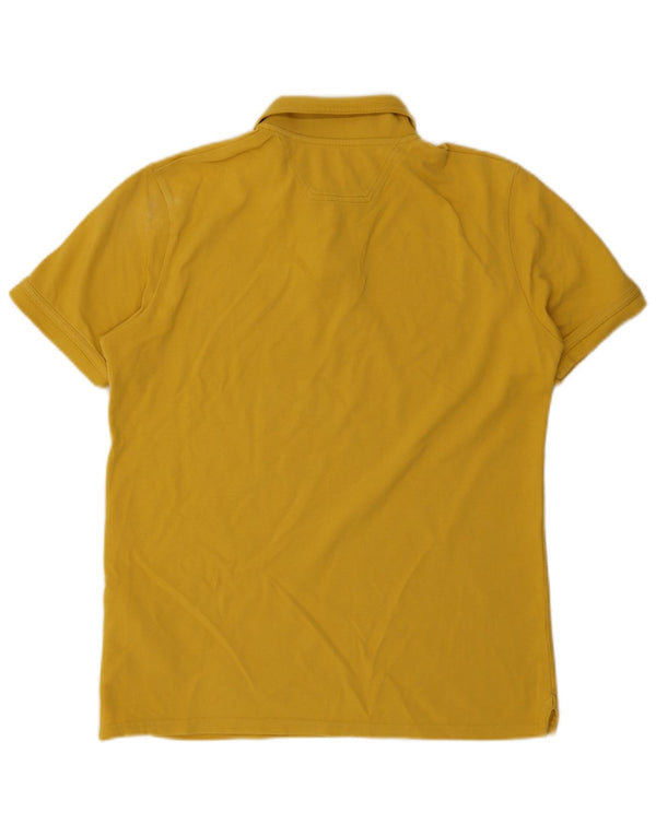 Timberland Mens Regular Fit Polo Shirt Small Yellow Cotton