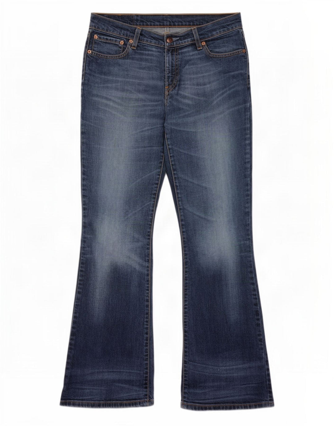 Levi's Mens 529 Curvy Bootcut Jeans W32 L32 Blue Cotton