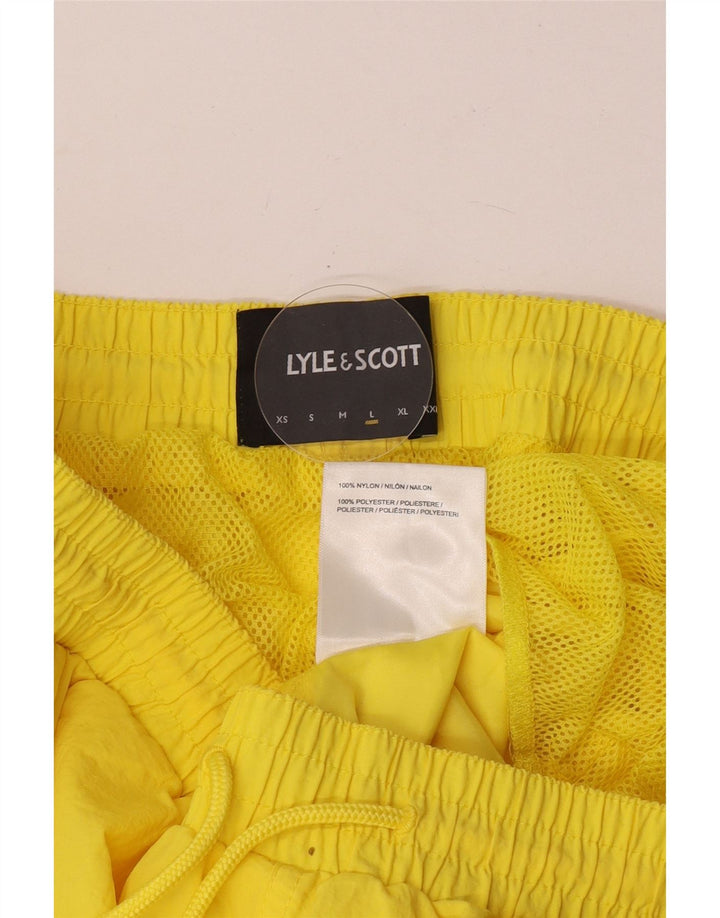 Lyle & Scott Mens Swimming Shorts Large  Yellow Nylon