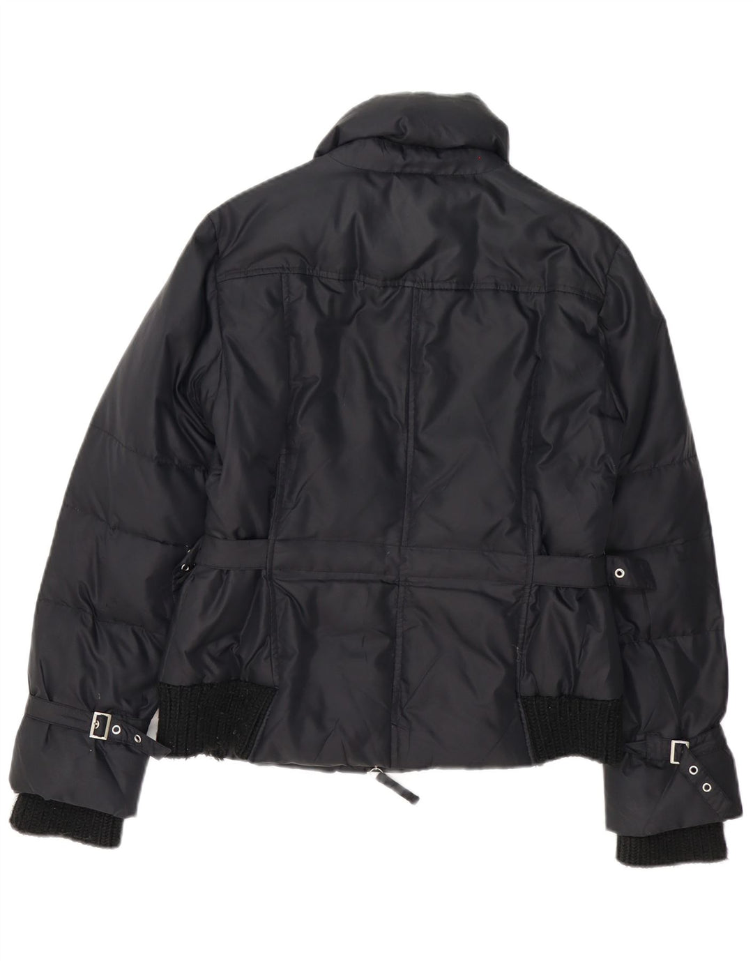 Trussardi Womens Padded Jacket IT 42 Medium Black Polyamide