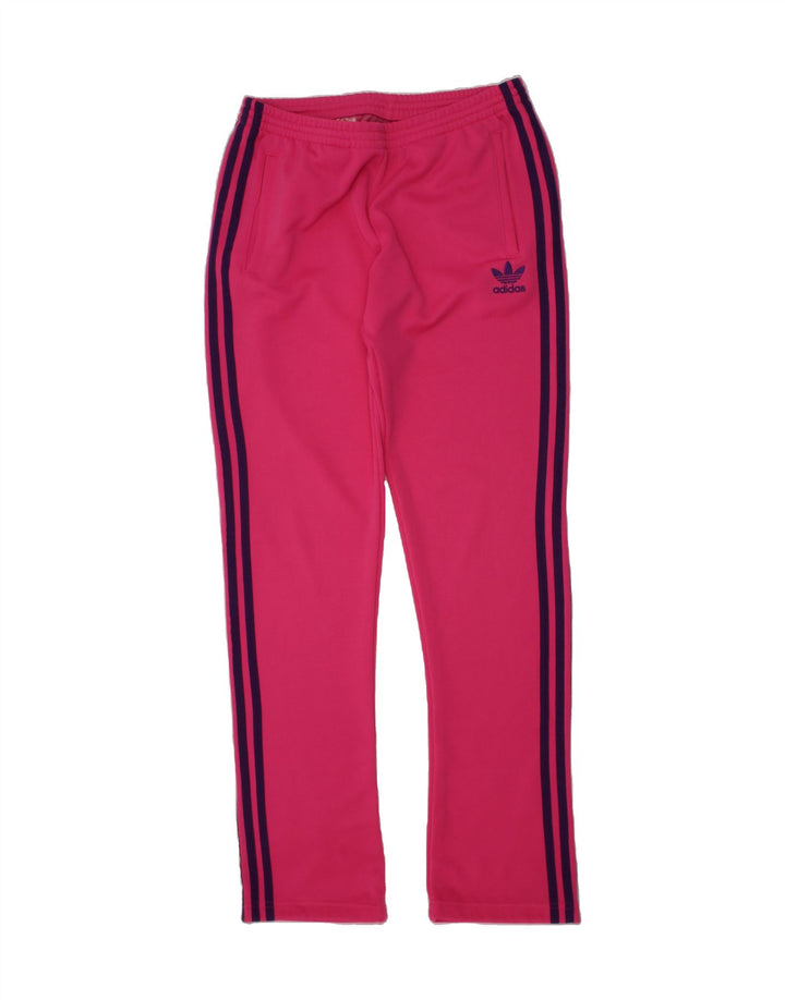 ADIDAS Girls Tracksuit Trousers 15-16 Years  Pink Polyester Vintage Adidas and Second-Hand Adidas from Messina Hembry 