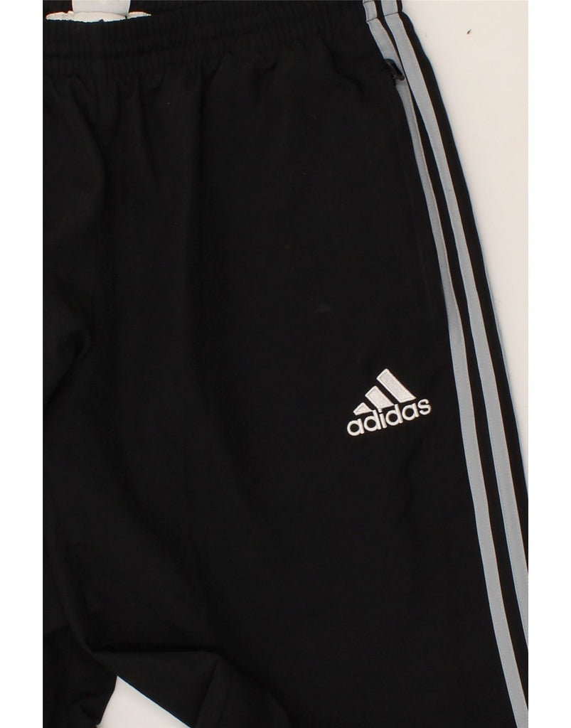 ADIDAS Mens Tracksuit Trousers Joggers Size 42/44 Large Black Polyester | Vintage Adidas | Thrift | Second-Hand Adidas | Used Clothing | Messina Hembry 