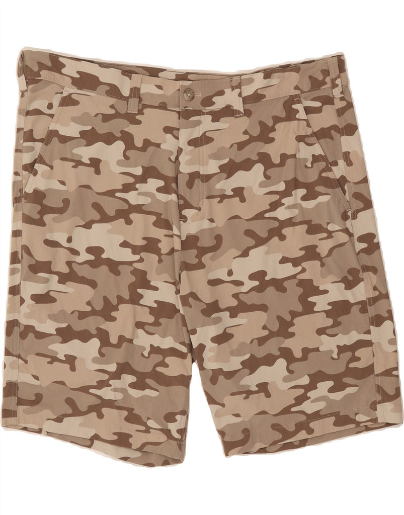 EDDIE BAUER Mens Chino Shorts W40 XL Beige Camouflage Nylon Vintage Eddie Bauer and Second-Hand Eddie Bauer from Messina Hembry 