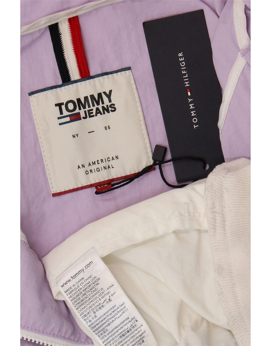 TOMMY HILFIGER Womens Graphic Anorak Jacket UK 6 XS Multicoloured