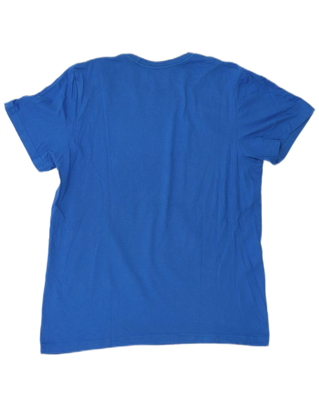 Adidas Mens Graphic T-Shirt Top Large Blue Cotton