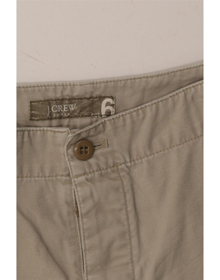J. CREW Womens Casual Shorts US 6 Medium W28 Beige Cotton Vintage J. Crew and Second-Hand J. Crew from Messina Hembry 