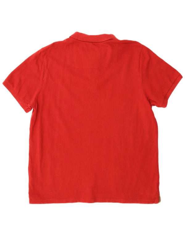 Joules Mens Sporty Fit Polo Shirt XL Red Cotton