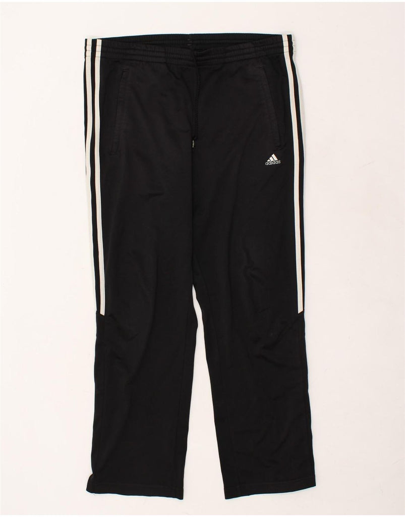 ADIDAS Mens Tracksuit Trousers Small Black Polyester | Vintage Adidas | Thrift | Second-Hand Adidas | Used Clothing | Messina Hembry 