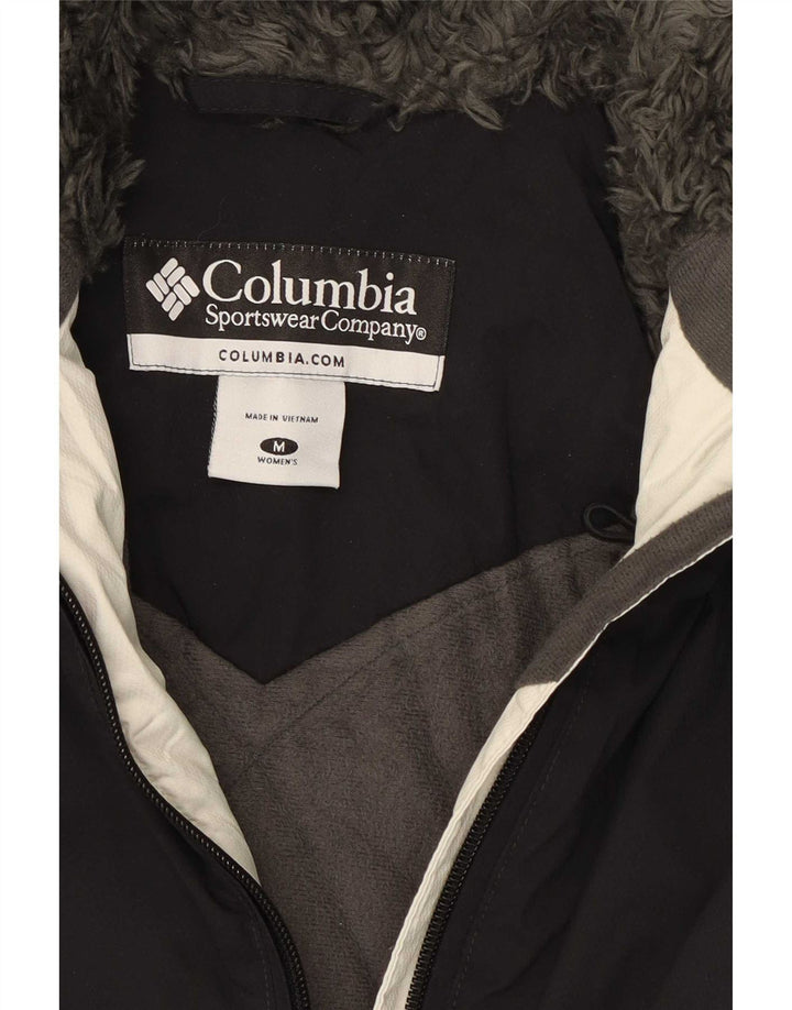 Columbia Womens Ski Jacket UK 14 Medium Black Nylon