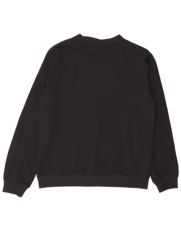 Nike Boys Graphic Sweatshirt Jumper 13-14 Years Black Polyester