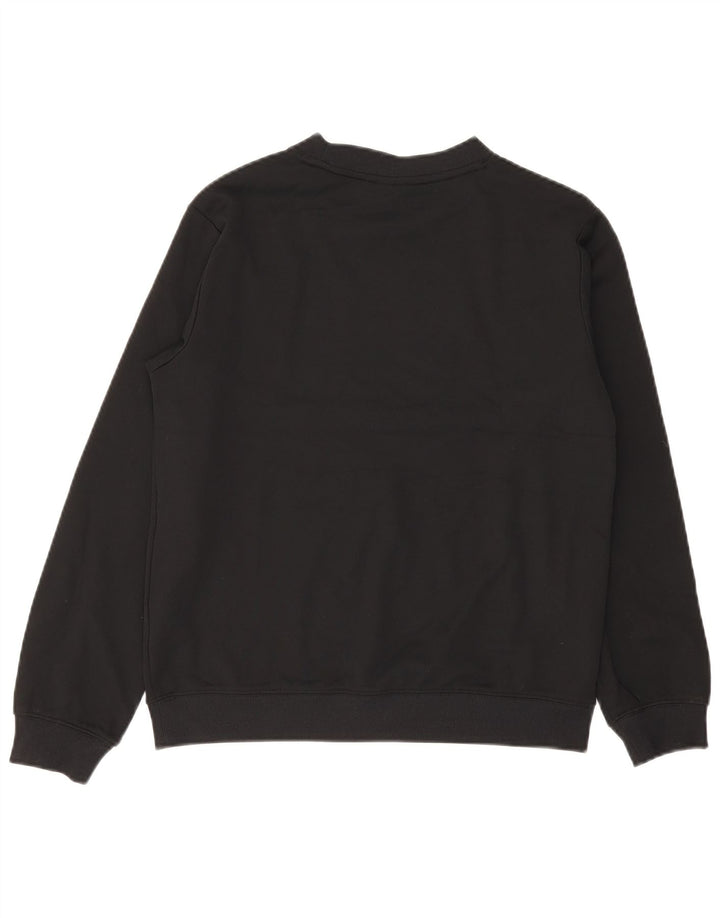 Nike Boys Graphic Sweatshirt Jumper 13-14 Years Black Polyester