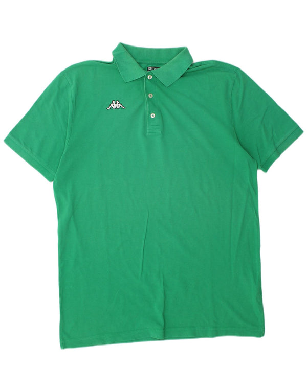 Kappa Mens Polo Shirt 2XL Green Cotton