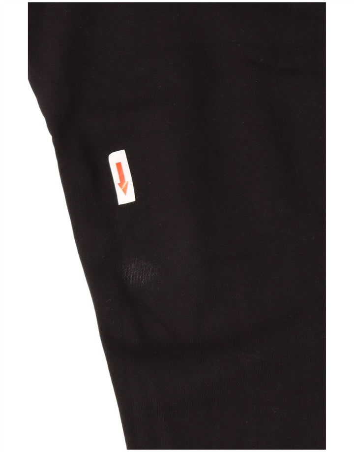 Armani Mens Graphic Tracksuit Trousers Joggers Small  Black Cotton
