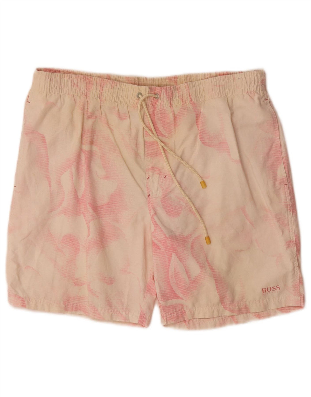 Hugo Boss Mens Swimming Shorts Small White Tie Dye Cotton