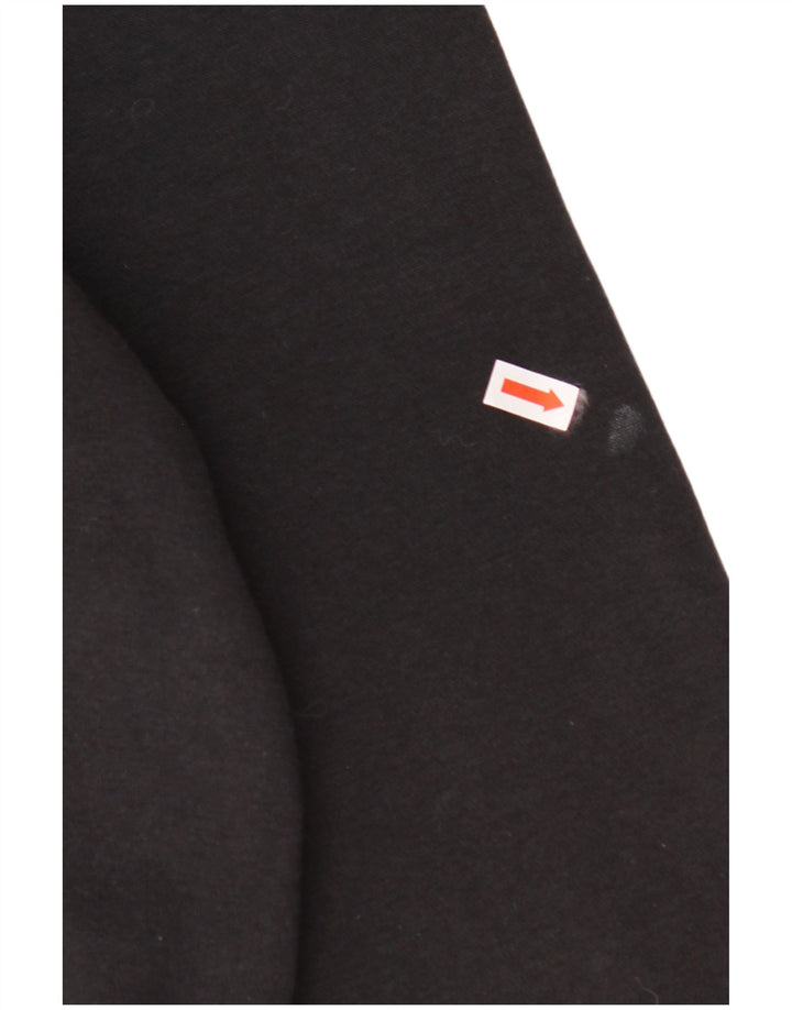 ADIDAS Womens Graphic Hoodie Jumper UK 24/26 2XL Black Cotton