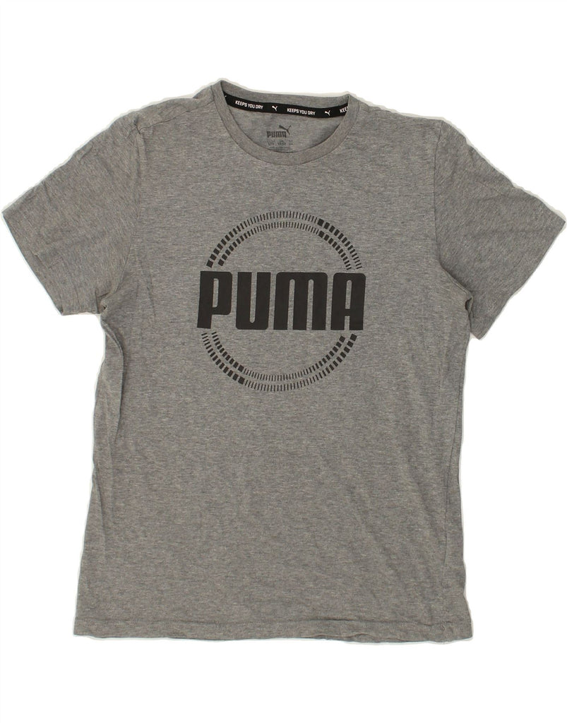 PUMA Boys Graphic T-Shirt Top 13-14 Years Grey Cotton | Vintage Puma | Thrift | Second-Hand Puma | Used Clothing | Messina Hembry 