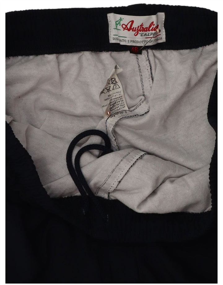 AUSTRALIAN L'ALPINA Mens Tracksuit Trousers IT 48 Medium  Navy Blue