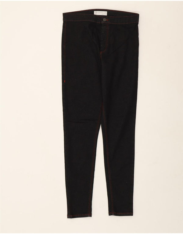Topshop Womens Joni Skinny Jeans W32 L28 Black Cotton
