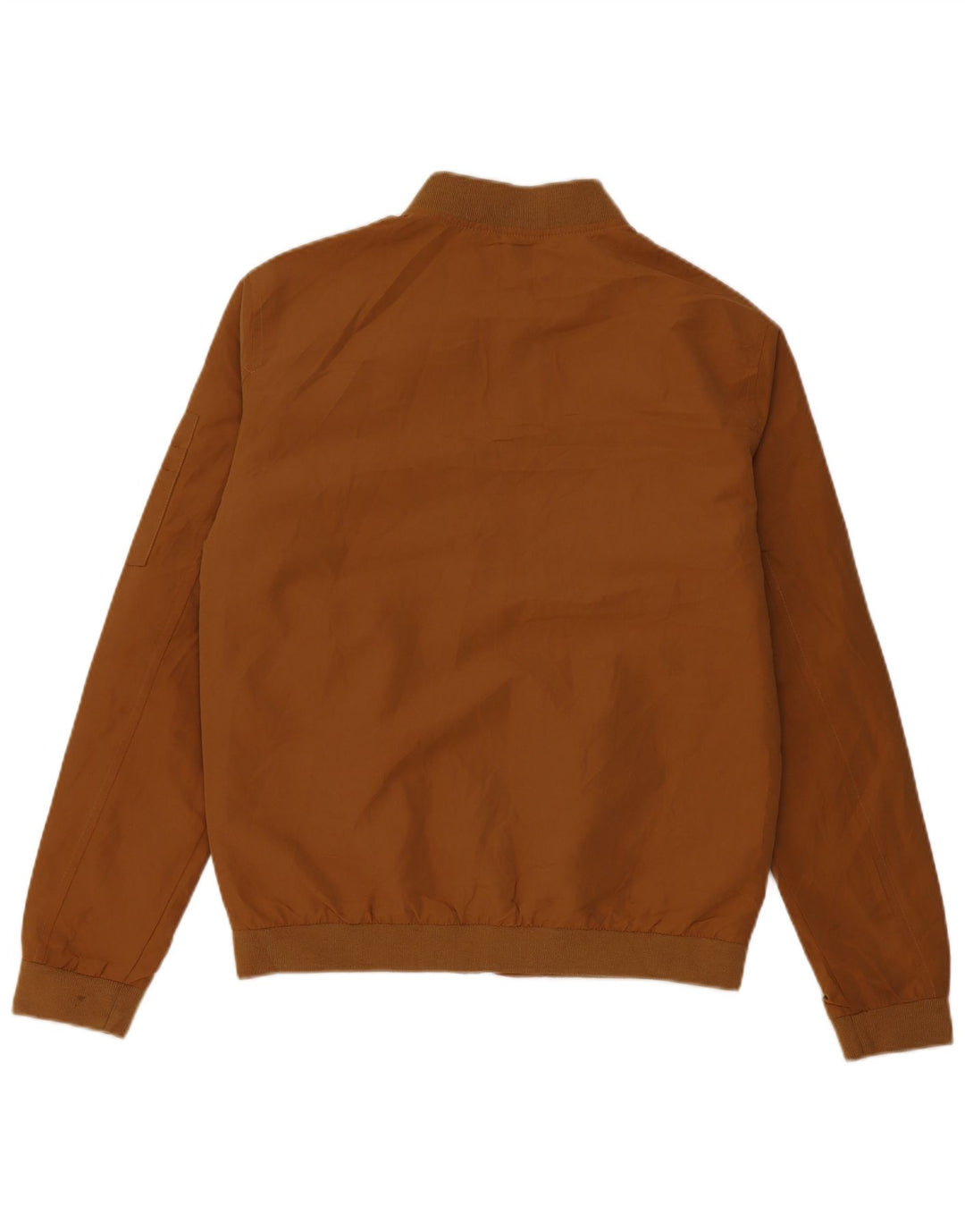 Jack & Jones Mens Bomber Jacket UK 36 Small Brown Polyester